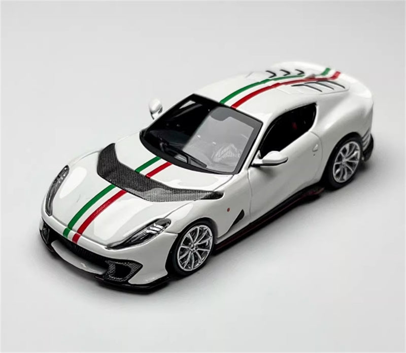 TOC Ferrari FE812C Coupe Sports BIANCO ITALIA 1:64 Car Pre-built Model
