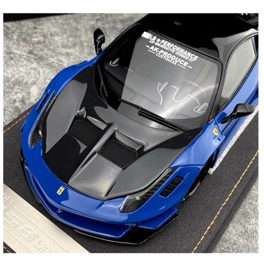 ARES MODEL Ferrari 458GT sports car Limited Edition Blue 1:18 Resin Car