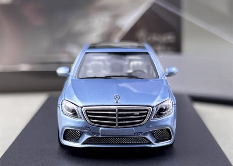 KING MODEL Mercedes Benz S65 AMG W222 Ice Blue Limited Edition 999PCS ONLY 1:64 Car Pre-built Model view5