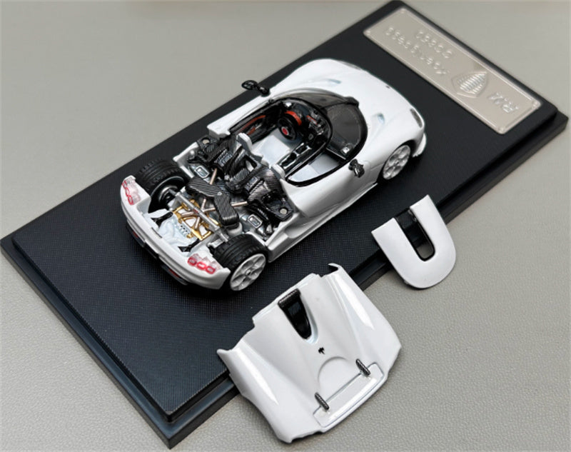 Rhino Model Koenigsegg CC850 Supercar Limited Edition 999PCS ONLY white 1:64 Car Pre-built Model view7