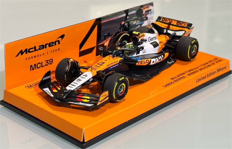 1:43 McLaren MCL39 Norris Winner Mexican 2025  MINICHAMPS Limited Edition 384PCS ONLY Resin Model