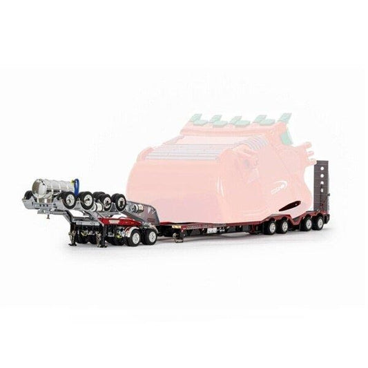1:50  NHH 2X8 Dolly + 4X8 Trailer (shovel not included) Drake  Red Diecast Model