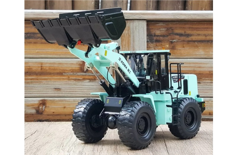 XGMA XG957HEV Hybrid new energy loader light blue 1:35 Truck Pre-built Airliner Model Display view7