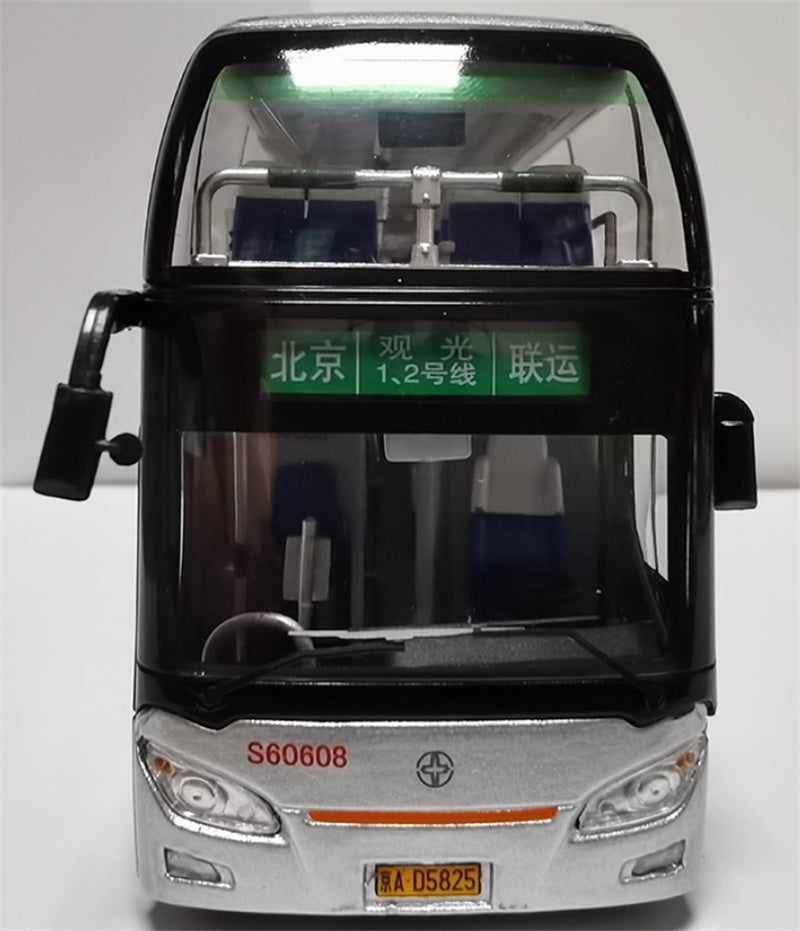 Beijing Public Transport Yaxing Double Layer Beijing City Tour Route No.1&2 Alliance 1:64 Bus Pre-built Model view8