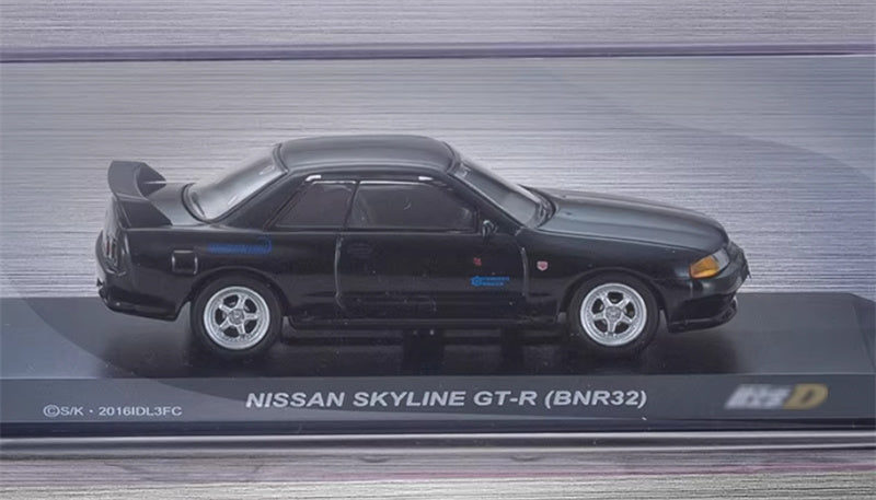 KYOSHO NISSAN SKYLINE GT-R BNR32 Black 1:64 Car Pre-built Airliner Model Display view3