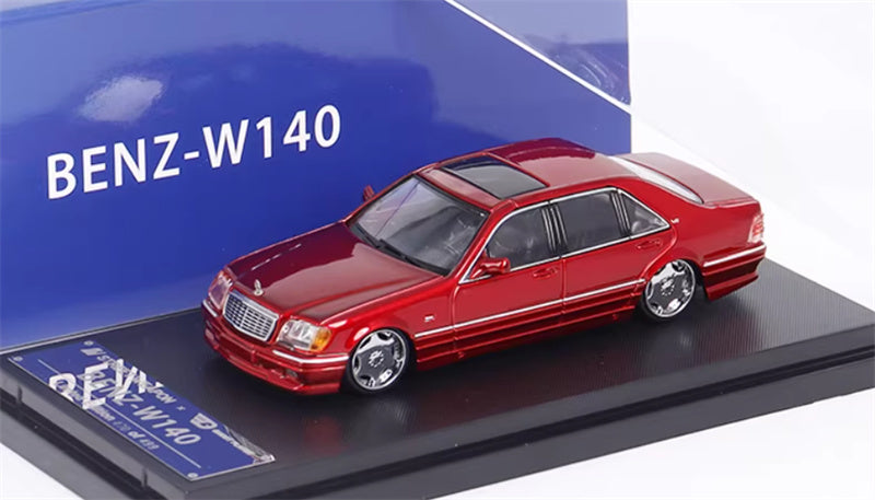 SW Mercedes Benz S600 W140 Red Limited Edition 499PCS ONLY 1:64 car Pre-built Model view1