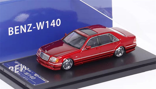 SW Mercedes Benz S600 W140 Red Limited Edition 499PCS ONLY 1:64 car Pre-built Model view1