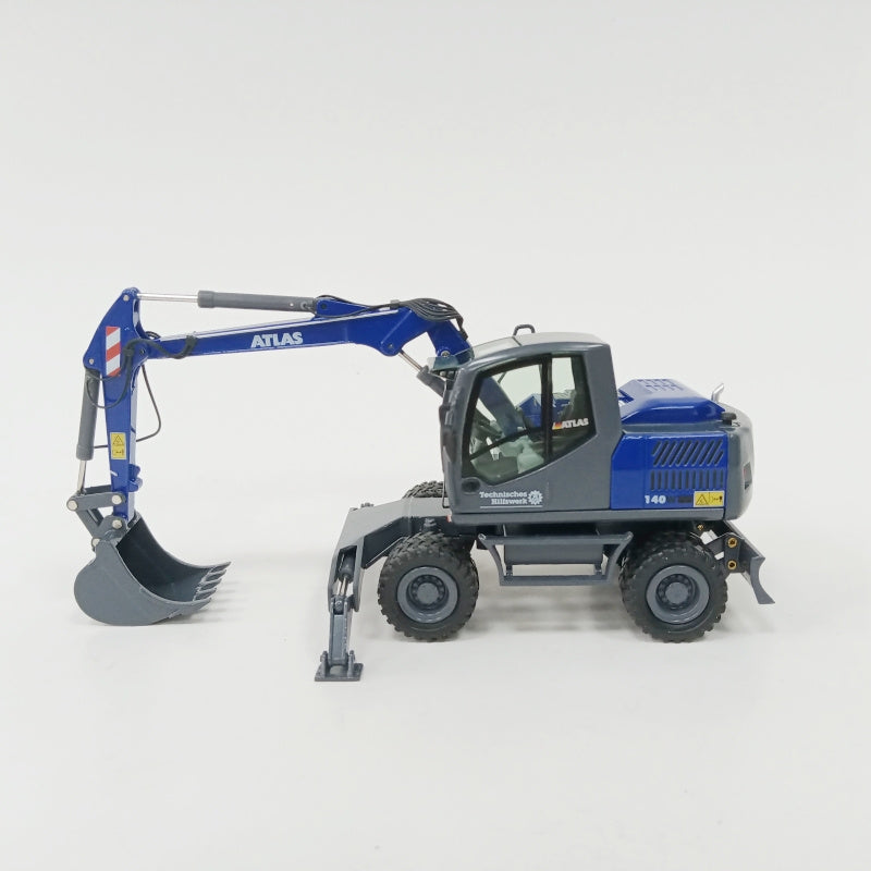 NZG ATLAS 140W echnisches Hiliswerk Wheeled Excavator 1:50 Truck Pre-built Model