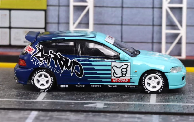 SW Honda Civic EG6 Feijin Coating Limited Edition 499PCS ONLY 1:64 Car Pre-built Model view3
