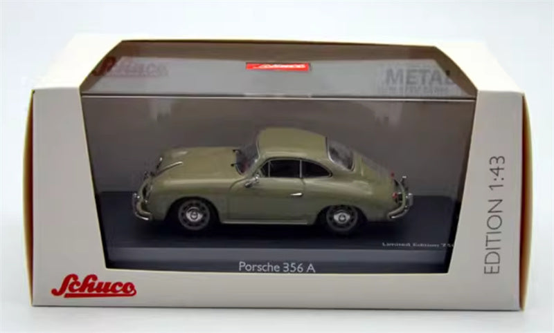 Schuco Porsche 356A Coupe olive drab Hard top Limited Edition 750PCS ONLY 1:43 Car Pre-built Model view6