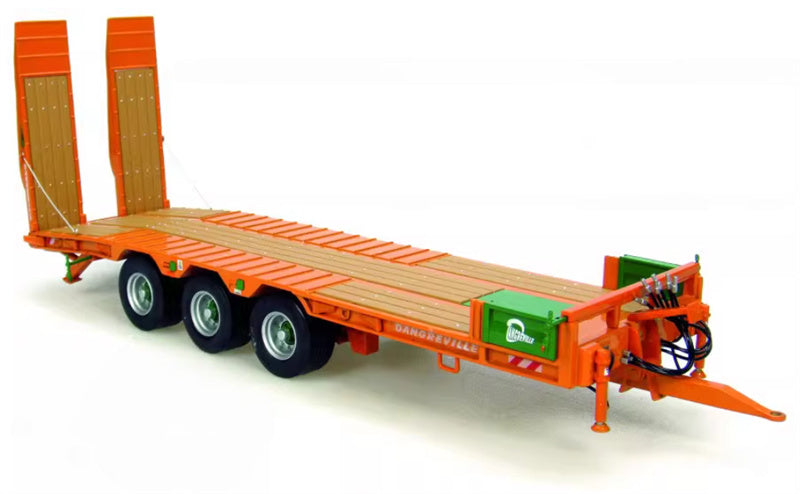 Universal Hobbies Dangreville PE 32 Flatbed trailer Orange 1:32 Truck Pre-built Model