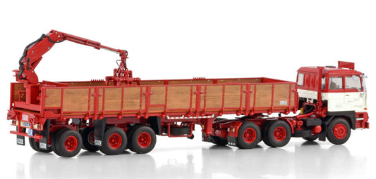 WSI  DAF 2800 6X4 CLASSIC BRICK TRAILER - 3 AXLE Boot & Buteijn T.I.R. Floor 1:50 Truck Pre-built Model
