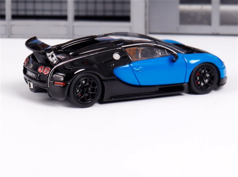 Mortal Bugatti Veyron blue-black Limited Edition 799PCS ONLY 1:64 Car Pre-built Model view4