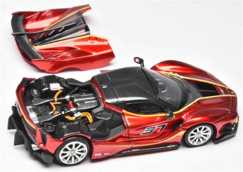 Little Toys Ferrari FXX-K EVO Supercar Limited Edition 699PCS ONLY Metallic Red #37 1:64 Car Pre-built Model view2