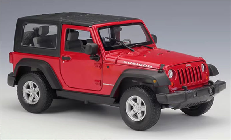 1:24 Jeep Wrangler 2007 Hardtop 2007 Red  WELLY  DIECAST Car Model