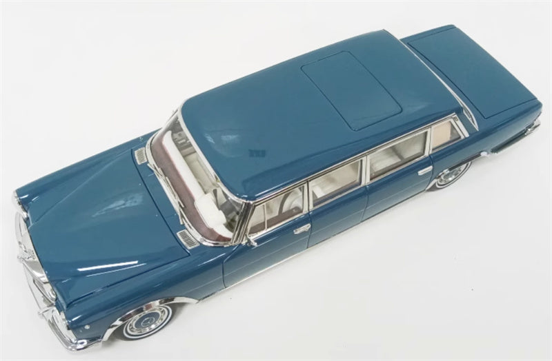 NZG Mercedes Benz S600 Pullman W100 Metal Blue 1:18 Car Pre-built Model