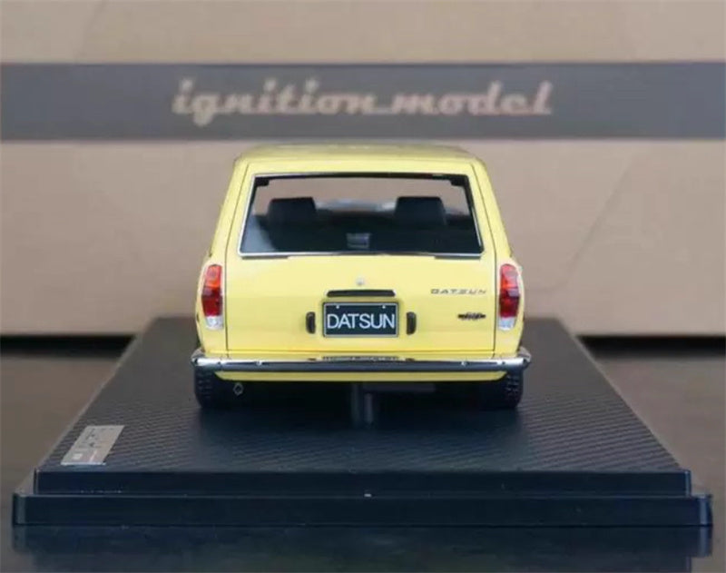 IGNITION MODEL Datsun Bluebird 510 Wagon Yellow 1:18 Car Pre-built Model view5