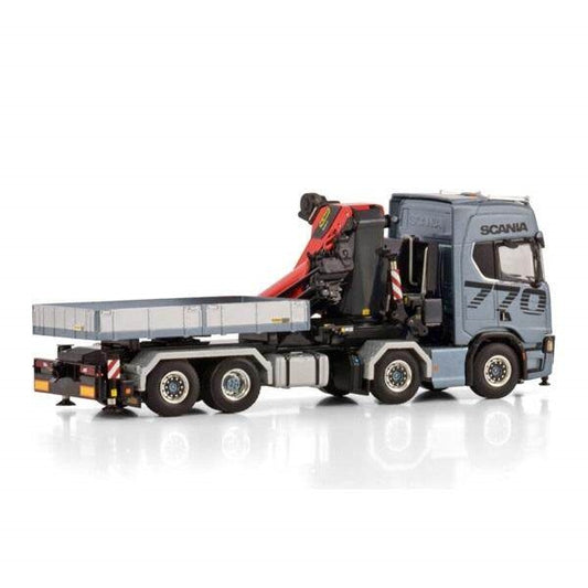 1:50 SCANIA PREMIUM LINE R CR20H 8X2 W/ PK 1350 TEC + JIB DEMOUNTABLE BODY WSI Diecast Model