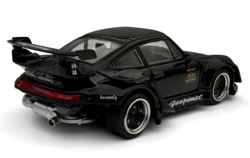 1:64 Porsche RWB 993 Black Model model DIECAST Civil Car Model