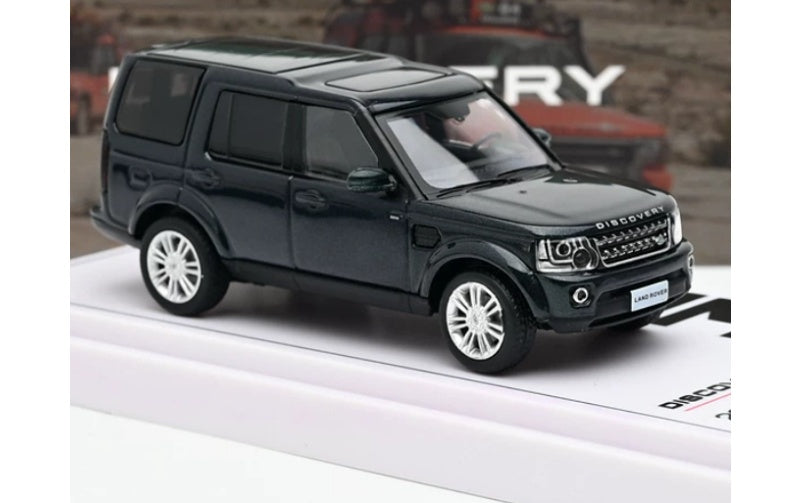 1:64 Land Rover Discovery 4 2014 Dark green silver wheel Whelart   DIECAST Model