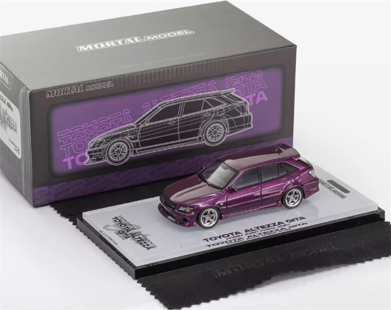 Mortal TOYOTA ALTEZZA GITA IS200 Exhibition HEC Limited Purple Limited Edition 1:64 Car Pre-built Model view7