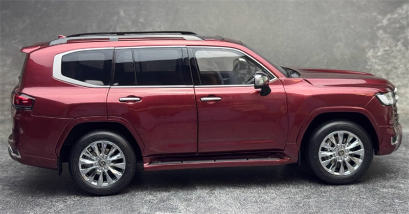 LCD-MODELS Toyota Land Cruiser LC300 ZX SUV red 1:18 Car Pre-built Model view6