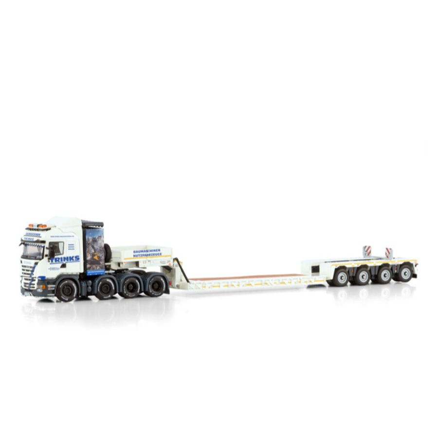 WSI  SCANIA R6 8X4 STREAMLINE HIGHLINE EURO LOW LOADER PENDEL X - 4 AXLE Trinks 1:50 DIECAST Truck Lorry