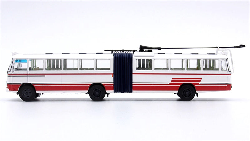 AUTO-GLIMPSE Shanghai Bus SK561G articulated trolley bus red 1:64 Bus Pre-built Model view3