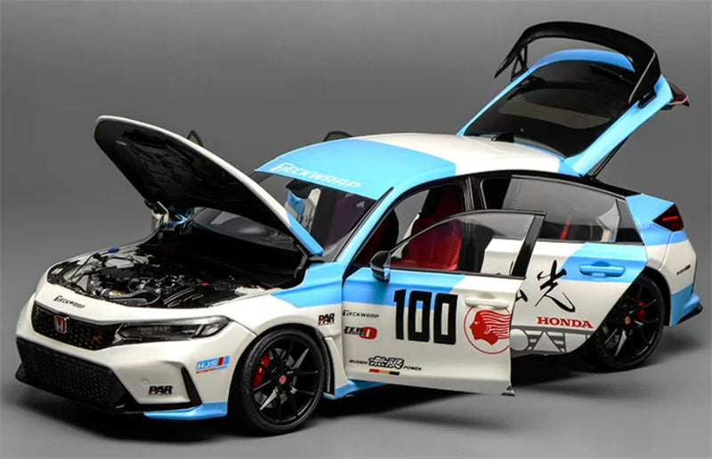 1:18 Honda Civic Type R FL5  Idemistu Motion Blue MOTORHELIX Limited Edition 499PCS ONLY DIECAST Model