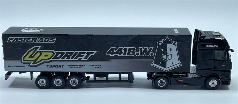 1:64 Mercedes-Benz Actros Drifting Bear ModernArt x 441B.W DIECAST Trailer & Tractor Model