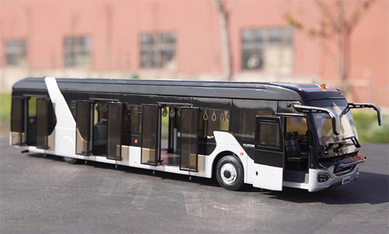 Yutong Yutong Airport Shuttle Bus New Energy Silver 1:42 Bus Pre-built Model