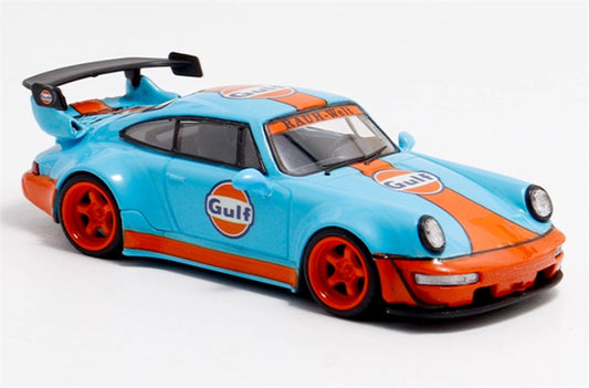 DECODE Porsche RWB 964 Exhibition gulf Limited Edition RAUH - Welt 1:64 Car Pre-built Model view2