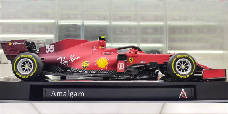 1:18 Ferrari SF21 red Amalgam #55 Resin Car Model view3