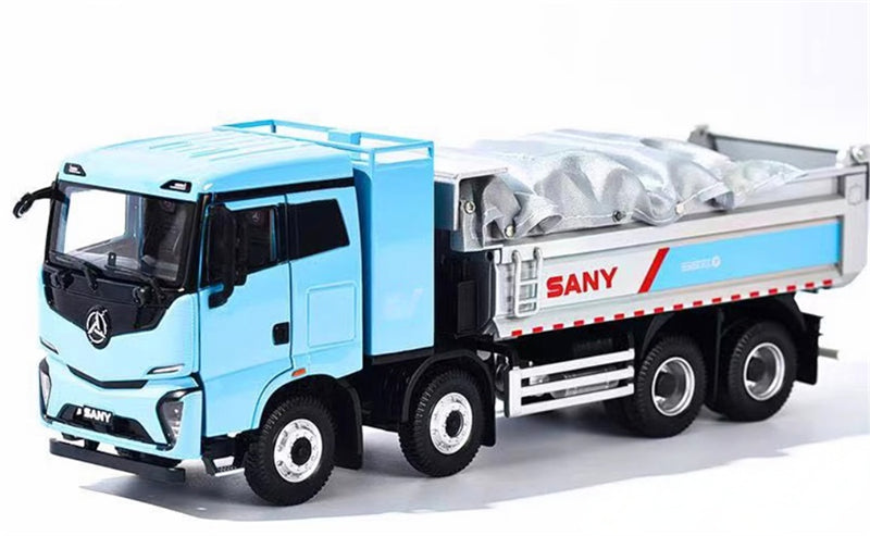 SANY EV new energy electric dump truck battery swapping version 1:35 Truck Pre-built Model