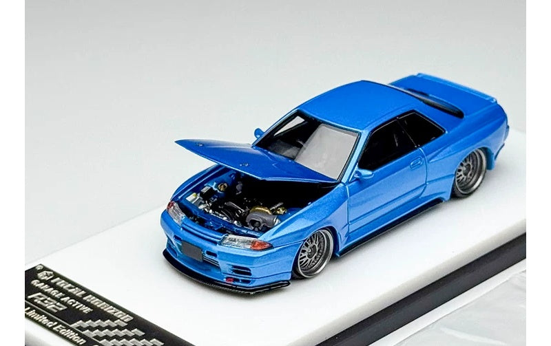 1:64 Nissan GTR-R32  Metal Blue Focal Horizon  Limited Edition 999PCS ONLY DIECAST Model