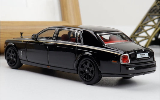 1:64 ROLLS-ROYCE Phantom VII  Black/black mesh gold waistline SW   DIECAST Model