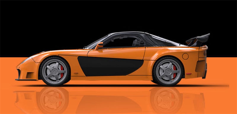 TIMEMICRO Mazda RX-7 Veilside Orange Black
Limited Edition 999PCS ONLY 1:64 Car Pre-built Model view3