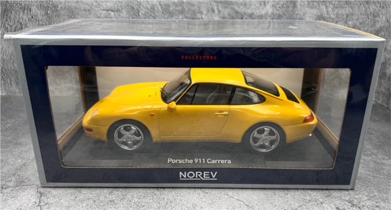NOREV Porsche 911 993 Carrera Yellow 1:18 Car Pre-built Model view9