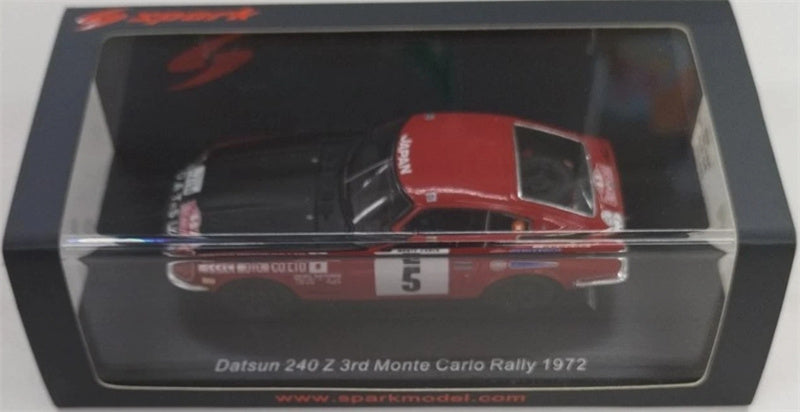 Spark Datsun 240 Z 3rd #5 Monte Carlo Rally 1972 1:43 Car Pre-built Model view8