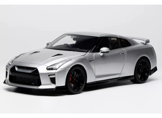 1:18 Nissan GT-R NISMO R35  Ultimate Metal Silver tail MOTORHELIX Track Edition Limited Edition 199PCS ONLY DIECAST Model