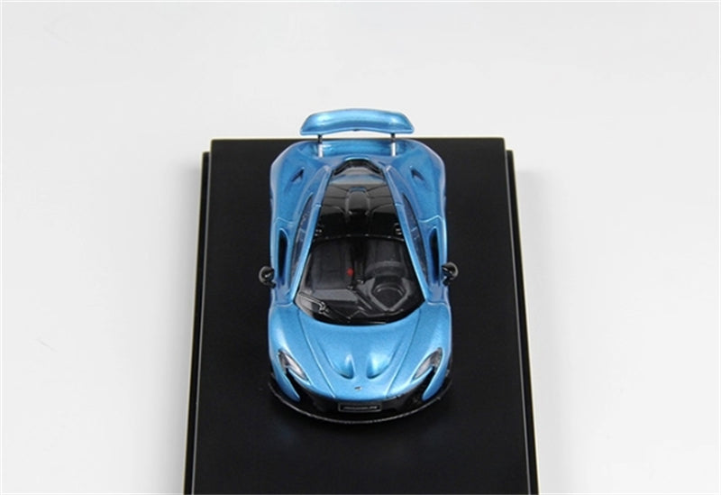 LCD-MODELS McLaren P1 Ice Blue Super Car 1:64 car Pre-built Model view2
