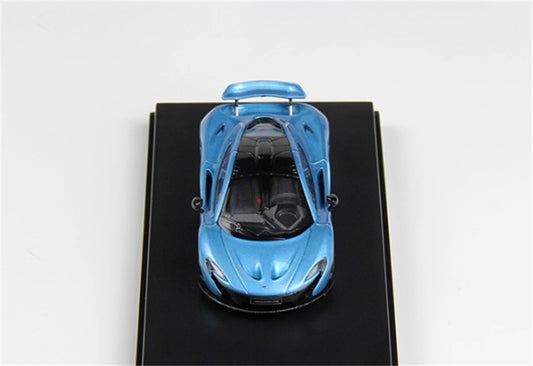 LCD-MODELS McLaren P1 Ice Blue Super Car 1:64 car Pre-built Model view2