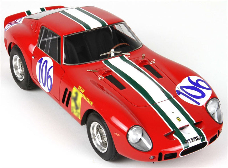 BBR MODELS Ferrari 250GTO Targa Florio 1963 # 106 Limited Edition 199PCS ONLY Leather base 1:18 Car Pre-built Model view4