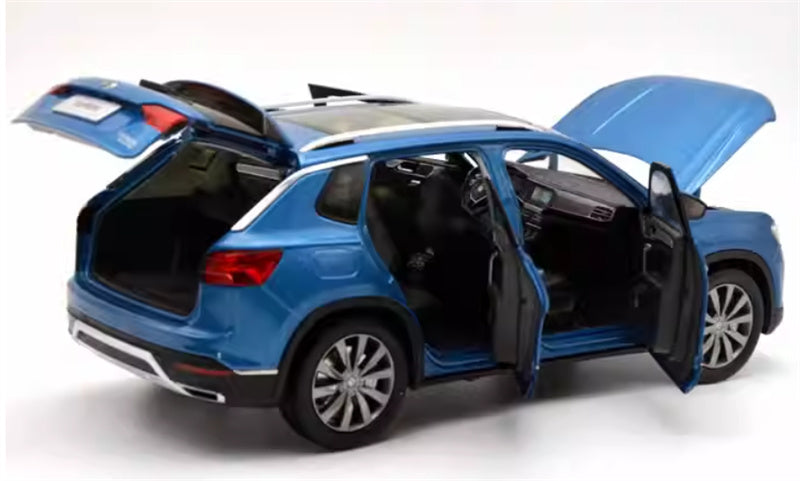 FAW Volkswagen VW TAYRON SUV blue 1:18 Car Pre-built Model view4