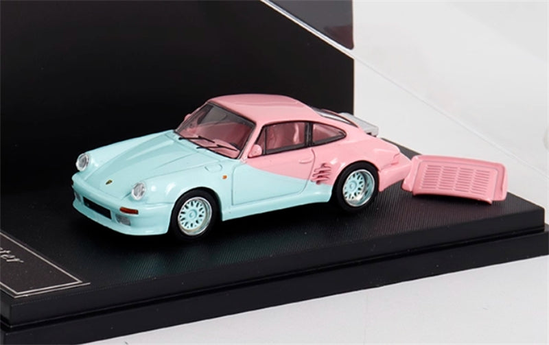 1:64 Porsche 911 930 Turbo Pink and Green Mortal DIECAST Limited Edition 399pcs ONLY Model