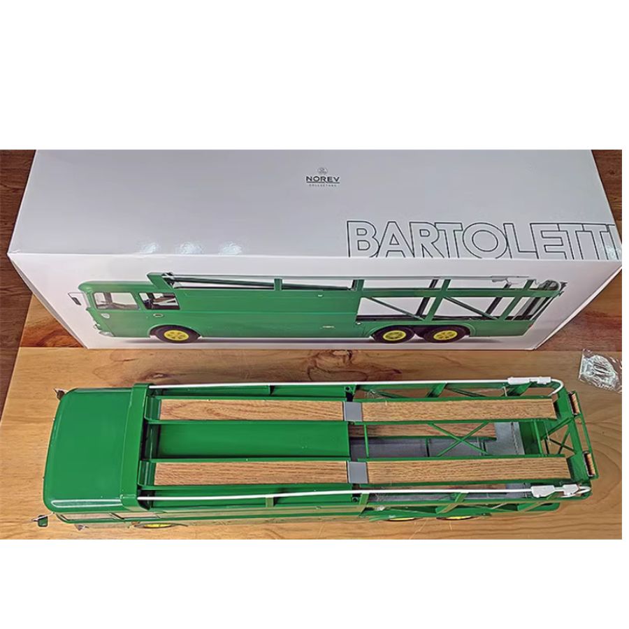 Norev Bartoletti 306/2 David Racing 1970 Transporter Green 1:18 DIECAST Truck Lorry