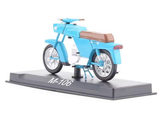 Modimio Soviet Minsk M-106 Motorcycle Blue motorcycle Pre-built Airliner Model Display view2