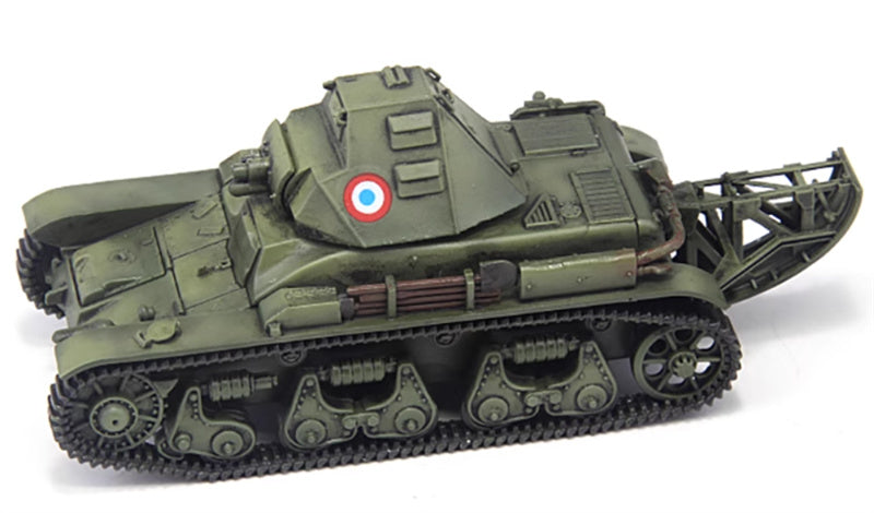 S-MODEL French Renault R-35 R35 light tank FCM36 turret 1:72 Tank Pre-built Model