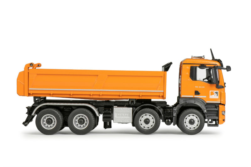 Conrad MEILLER three-way tipper on MAN TGS NN with low-loader trailer 1:50 Truck Pre-built Model