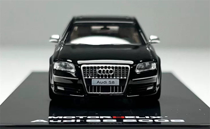 1:64 Audi S8 (D3) 2008 black MOTORHELIX GruppeM Racing DIECAST Civil Car Model